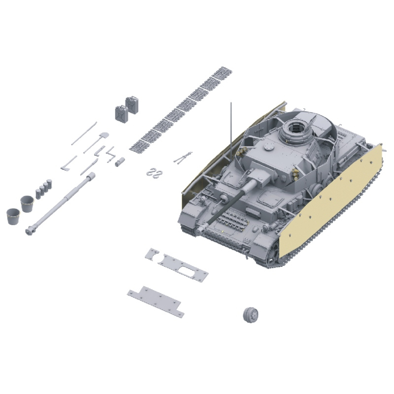 Border Model Pz.Kpfw.IV Ausf.G 1:35 - Modellbausatz Mit Metallrohr, 2-in-1 Version