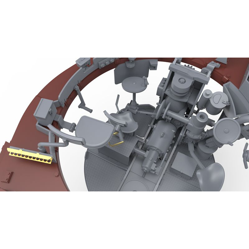 German King Tiger Henschel Turret Interior Set Meng Model 1 35