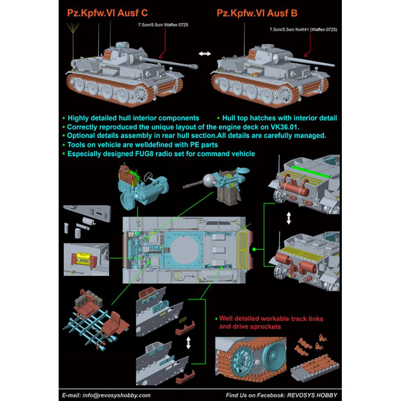 Panzer Vi Ausf B C 2in1 Vk36 01 Revosys 1 35