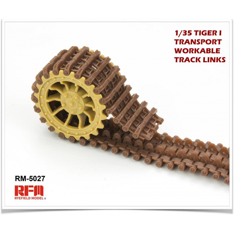 Rye Field Model RM-5027 - 1/35 Workable Track Links for Tiger I (Transport  Mode)