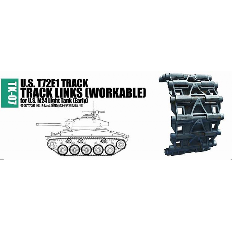 early Trumpeter 02037 1/35 US T72e1 Workable Track Links for M24 Tank Model Kit for sale online 