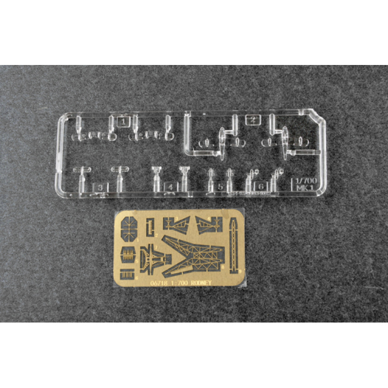 Trumpeter 1:700 Scale HMS Rodney Ship Model Kit - Detailed Assembly For Adult Collectors