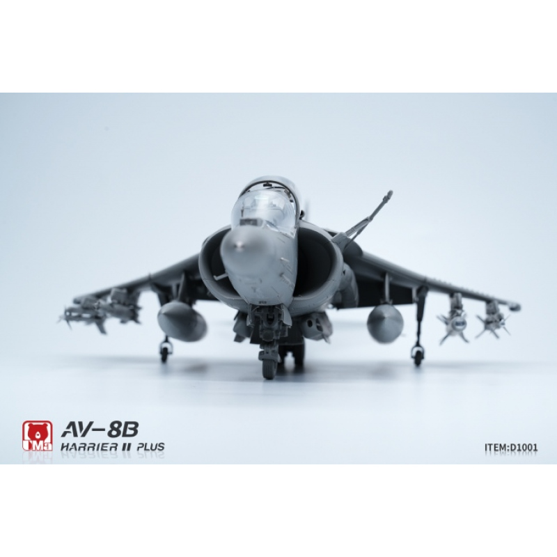 UMa D1001 1/48 Scale AV-8B Harrier II Plus Plastic Model Kit – Unassembled, Unpainted