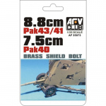 Brass Shield Bolts for 7,5cm Pak40 & 8,8cm Pak43/41 - AFV...