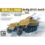 Sd.Kfz. 251/21 Ausf. D Drilling - AFV Club 1/35