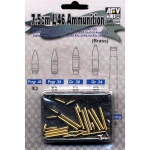 7,5cm KwK L/46 Ammunition (Brass) - AFV Club 1/35