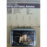 6 Pdr. (57mm) Ammo (Brass) - AFV Club 1/35