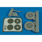 Messerschmitt Bf 109 F Wheels & Masks - Aires 1/32