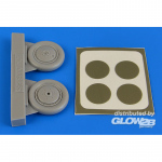 I-153 Chaika wheels & paint masks f.ICM