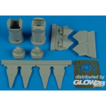 F-22A Raptor Exhaust Nozzles - Aires 1/72