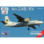 Antonov An-24 B/RV Ukrainian Airlines - Amodel 1/144