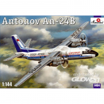Antonov An-24B Passenger Airliner - Amodel 1/144