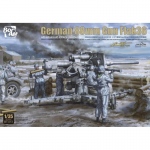 German 88mm Gun Flak36 w. AA-Artillery Crew - Border...
