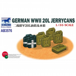 German WWII 20L Jerrycans - Bronco 1/35