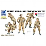 British 17pdr Anti-Tank Gun Crew Set - Bronco 1/35