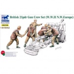 British 25pdr Gun Crew Set (WWII N.W. Europe) - Bronco 1/35