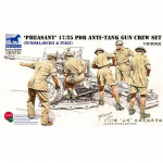 Pheasant 17/25 pdr Anti-Tank Gun Crew Set - Bronco 1/35