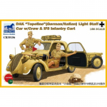 DAK Topolino (German-Italian) Light Staff Car w. Crew &...