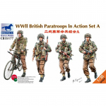 WWII British Paratroops in Action Set A - Bronco 1/35