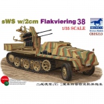 sWS w. 2cm Flakvierling 38 - Bronco 1/35