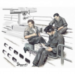 Deutsche U-Boot Crew at Rest 2 - CMK 1/72