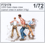 GATO-Class Crew Canon Crew in action - CMK 1/72