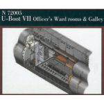 Dt. U-Boot Typ VII Offiziersräume - CMK 1/72