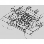 T-34 - Getriebe Set - CMK 1/35