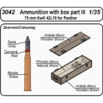 75mm Munition & Box für KwK 40 L/70 - CMK 1/35