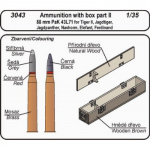 88mm Munition & Box fr Pak 43 L/71 - CMK 1/35