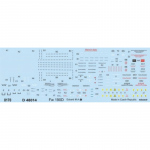 Focke-Wulf Fw 190 D Stencils - 1/48