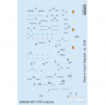 F6F-3 stencils for Eduard