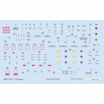 P-38 stencils 1/48 for TAMIYA/ACADEMY/HASEGAWA