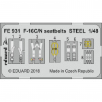F-16C/N seatbelts STEEL - 1/48