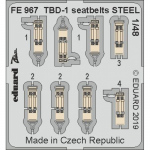 TBD-1 seatbelts STEEL - 1/48