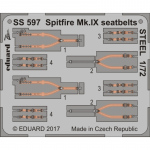 Spitfire Mk.IX seatbelts STEEL - 1/72