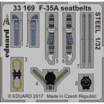 F-35A seatbelts STEEL - 1/32