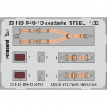 F4U-1D seatbelts STEEL - 1/32