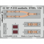 P-51D seatbelts STEEL - 1/32