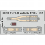 P-47D-20 seatbelts STEEL - 1/32