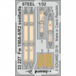 Fw 190A-8/R2 seatbelts STEEL for Revell