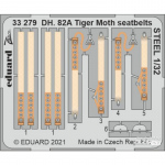 DH. 82A Tiger Moth seatbelts STEEL 1/32 for ICM