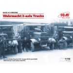 Wehrmacht 3-axle Trucks (Henschel 33D1, Krupp L3H163,...