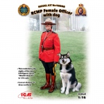 RCMP Female Officer with dog - ICM 1/16