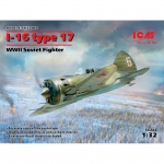 I-16 Type 17, WWII Soviet Fighter - ICM 1/32