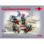 French Infantry on the march (1914) - ICM 1/35