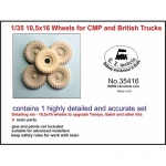 10,5x16 Wheels for CMP and British Trucks - LZ Models 1/35