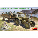 German Tractor D8506 & Trailer w. Crew