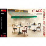 Cafe Furniture & Crockery - MiniArt 1/35