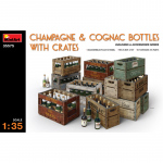Champagne & Cognac Bottles w. Crates - MiniArt 1/35